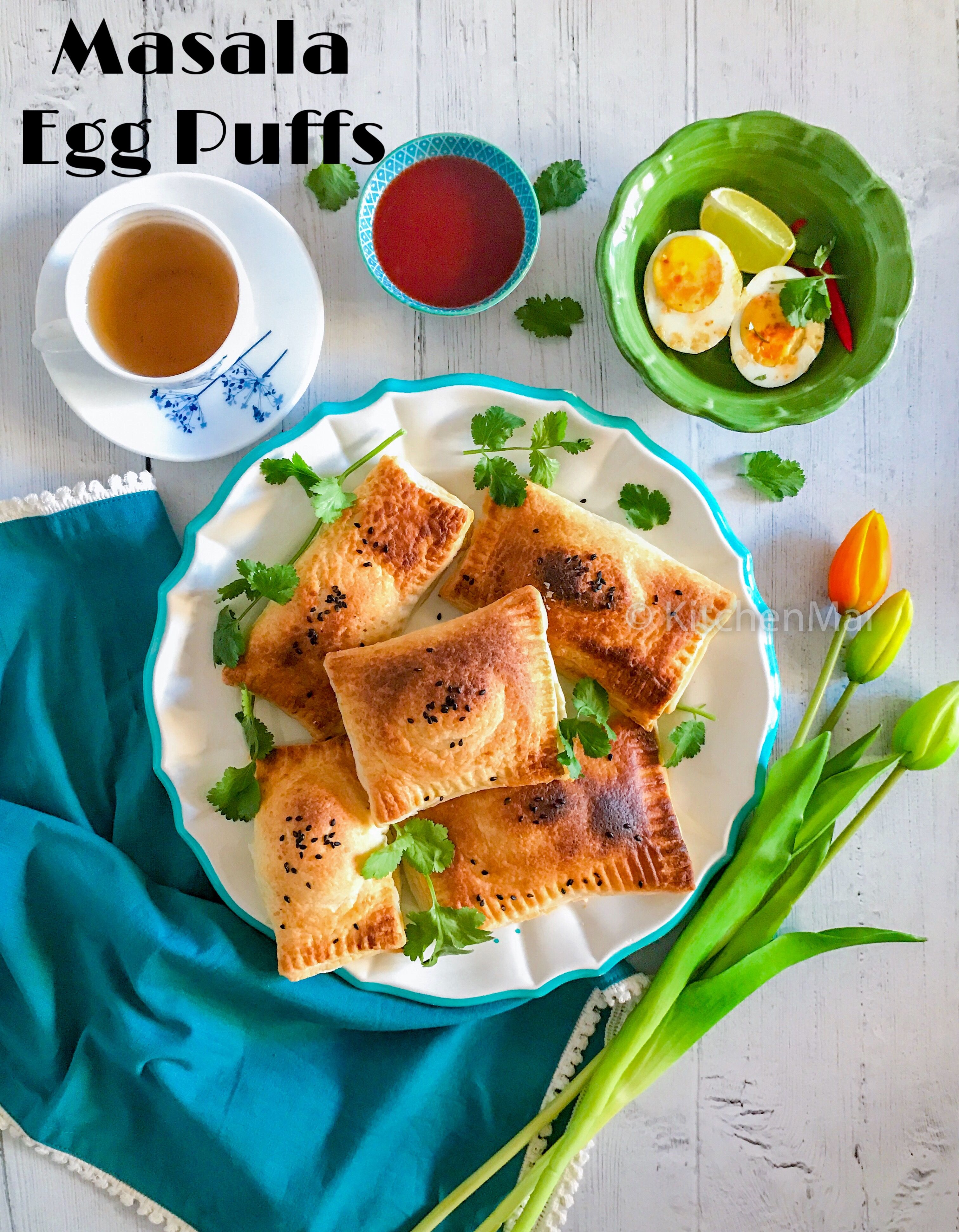 Egg Masala Puff